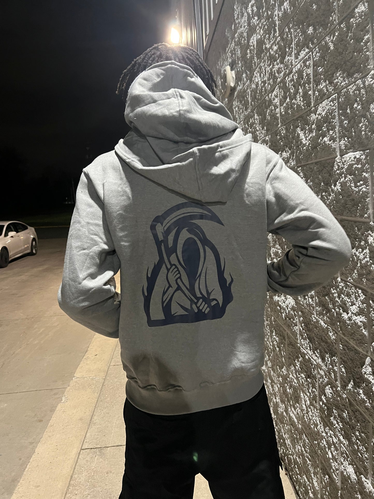 SKELETON FULL-ZIP UP HOODIE