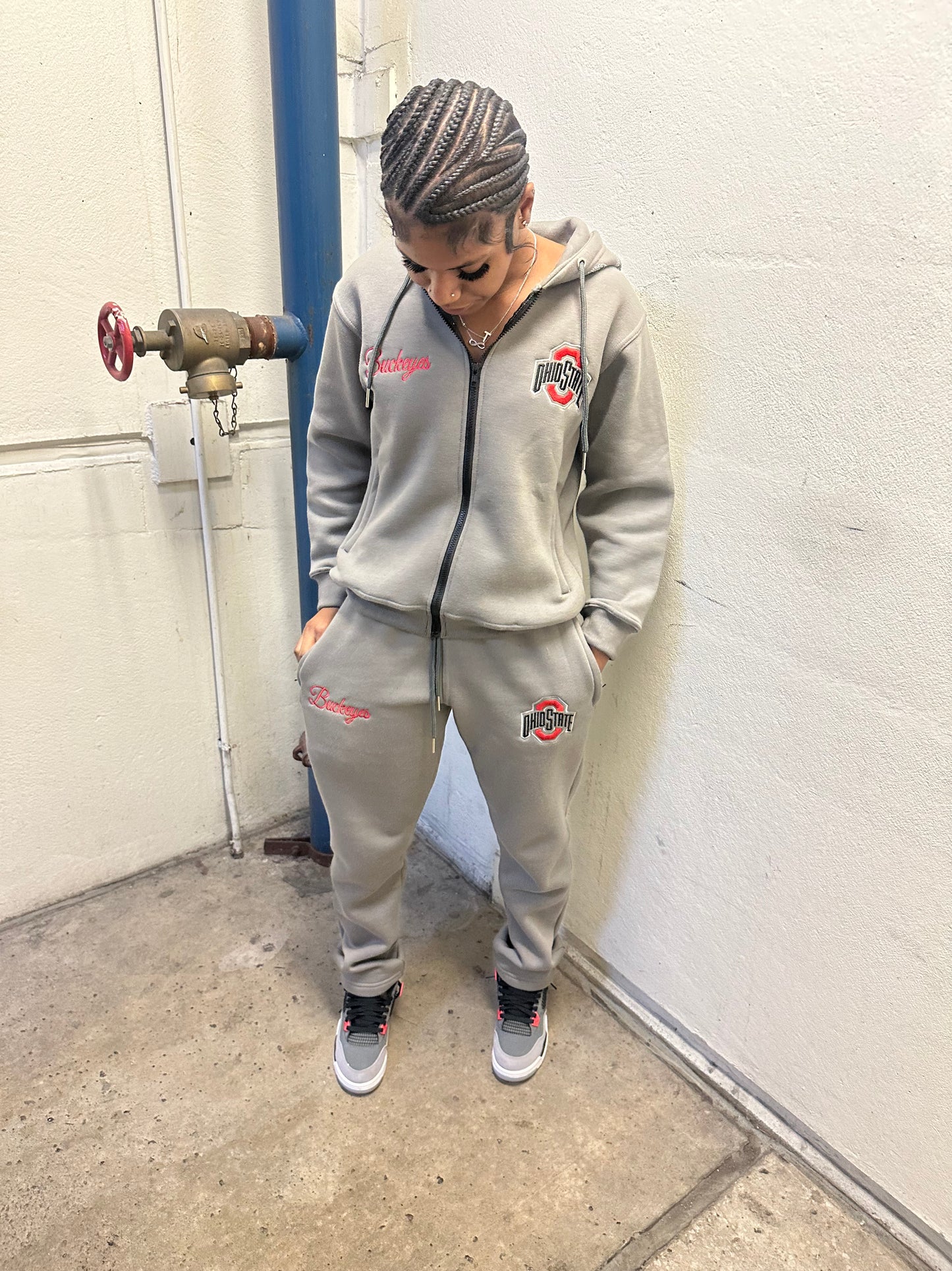 GRAY OSU SWEATSUIT