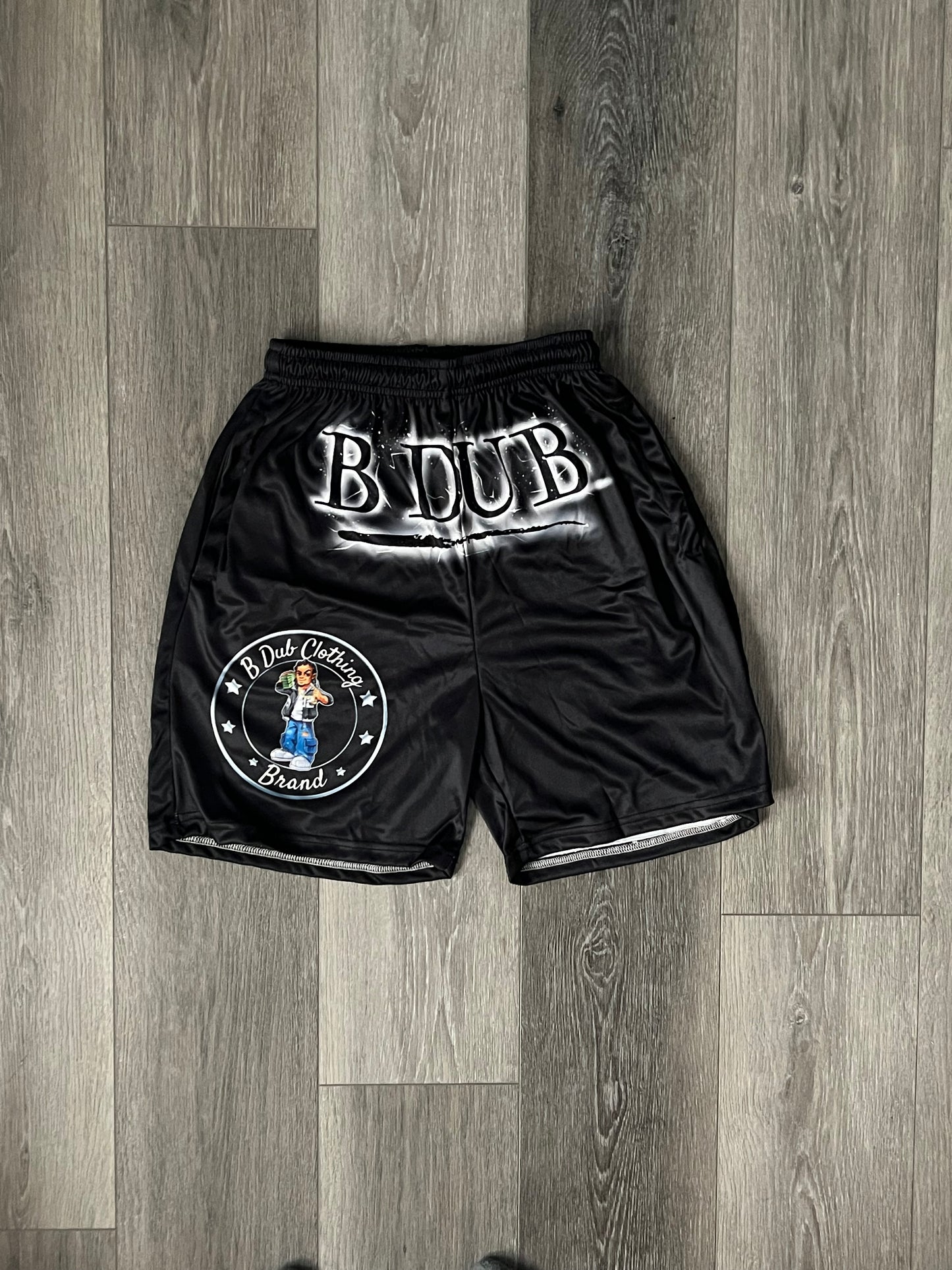 Black "B Dub" Shorts