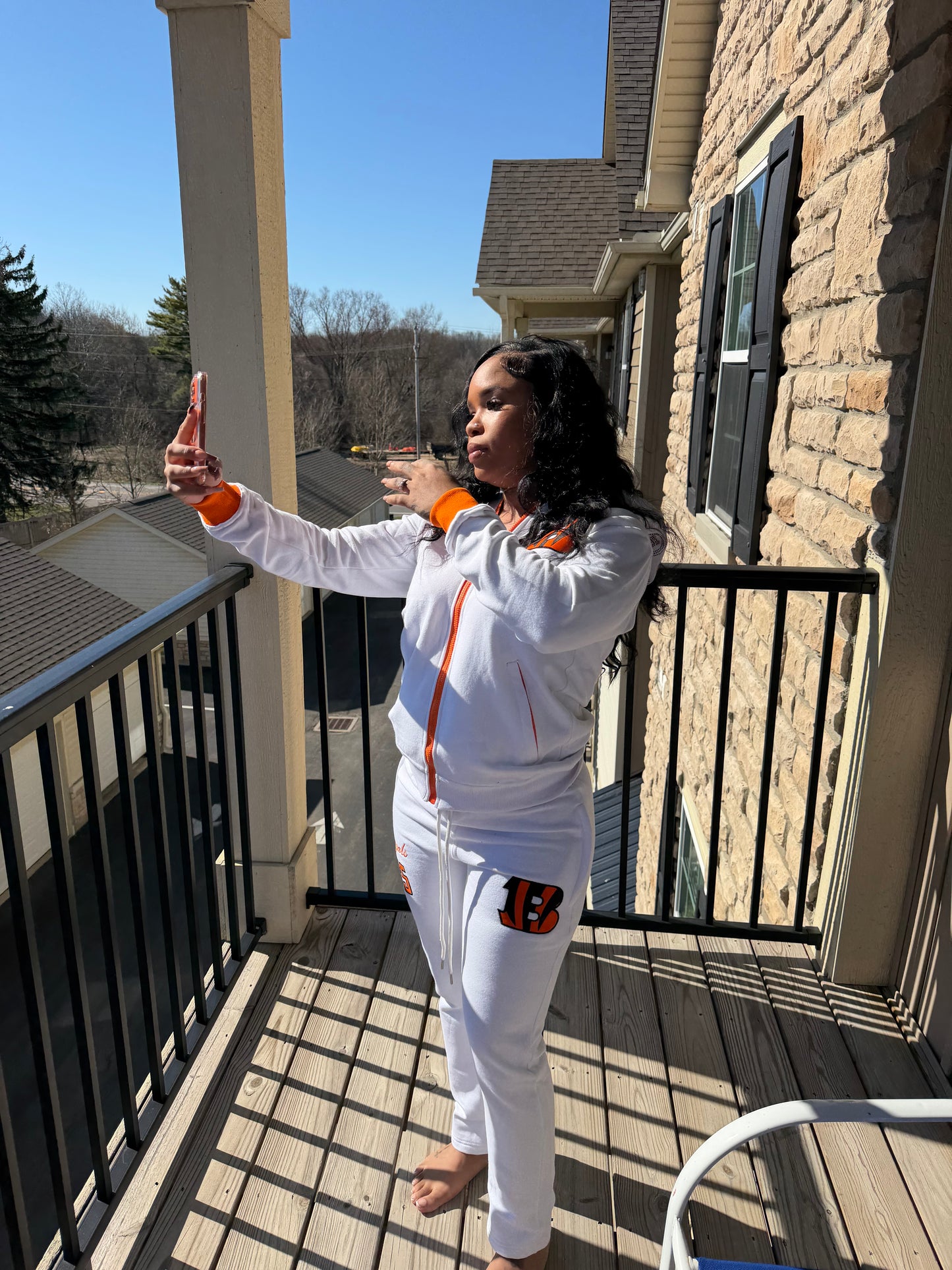 WHITE CINCY SWEATSUIT