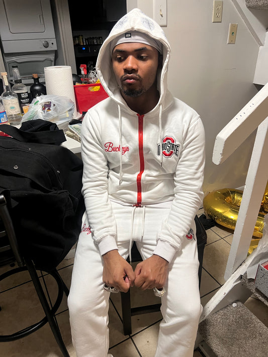 WHITE BUCKS SWEATSUIT