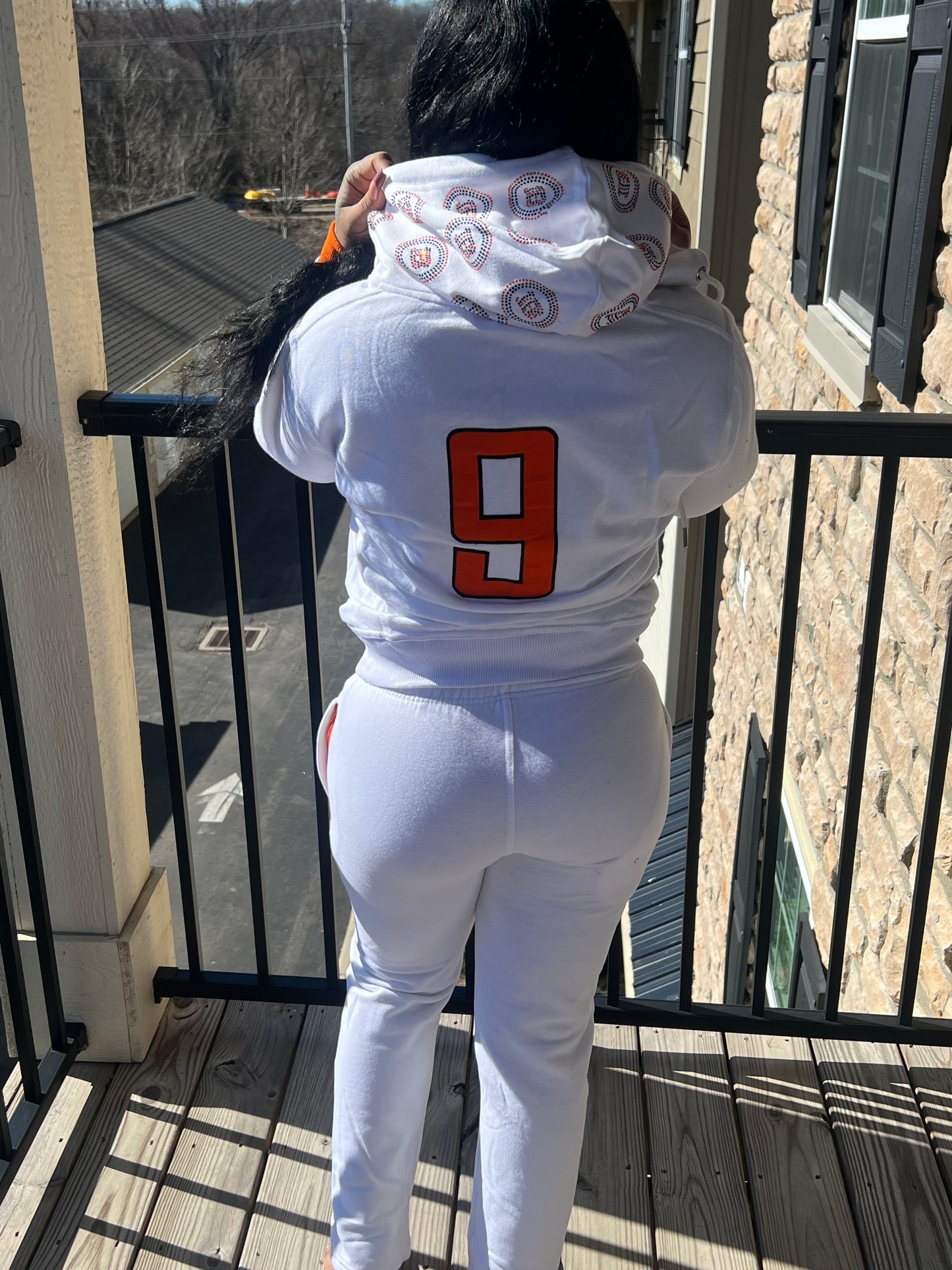 WHITE CINCY SWEATSUIT