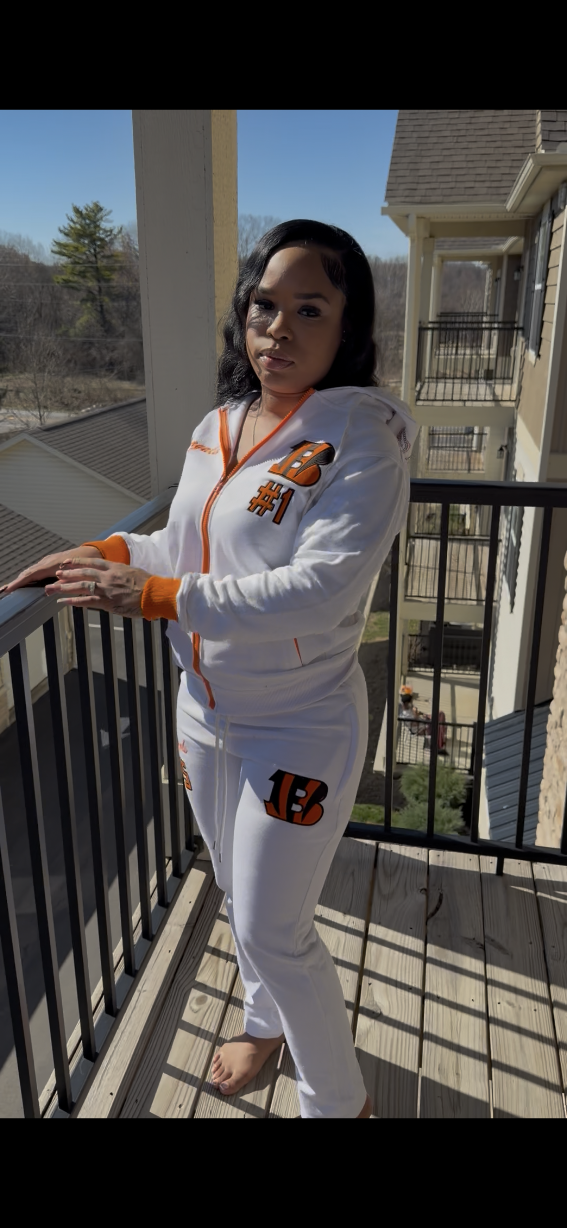 WHITE CINCY SWEATSUIT
