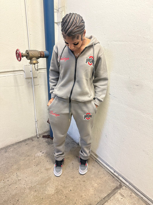 GRAY OSU SWEATSUIT